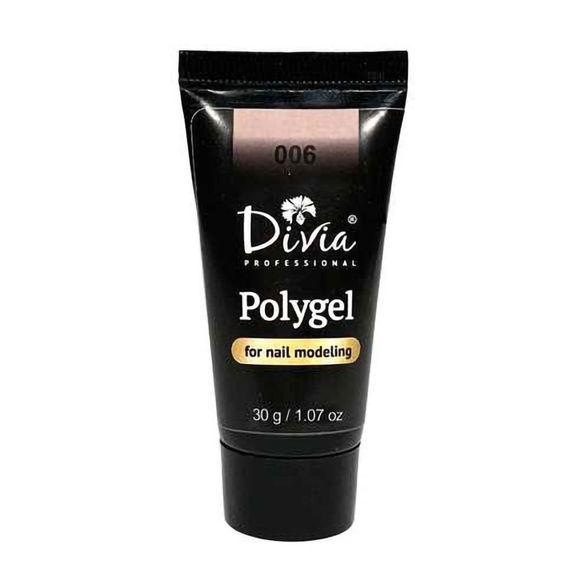 Полігель для нарощування нігтів Divia Polygel 006, 30 г