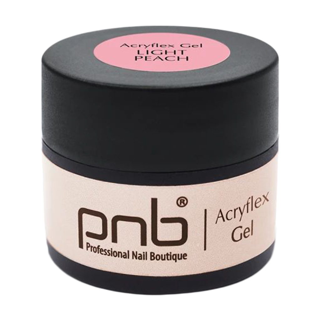 Полігель для нарощування нігтів PNB Acryflex Gel, Light Peach, 5 мл